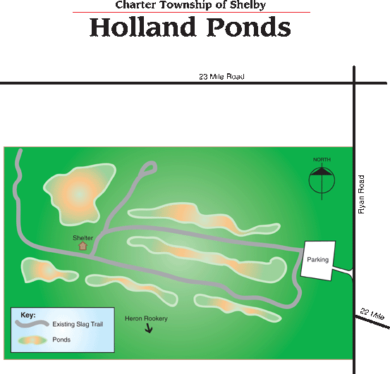 Holland Ponds map